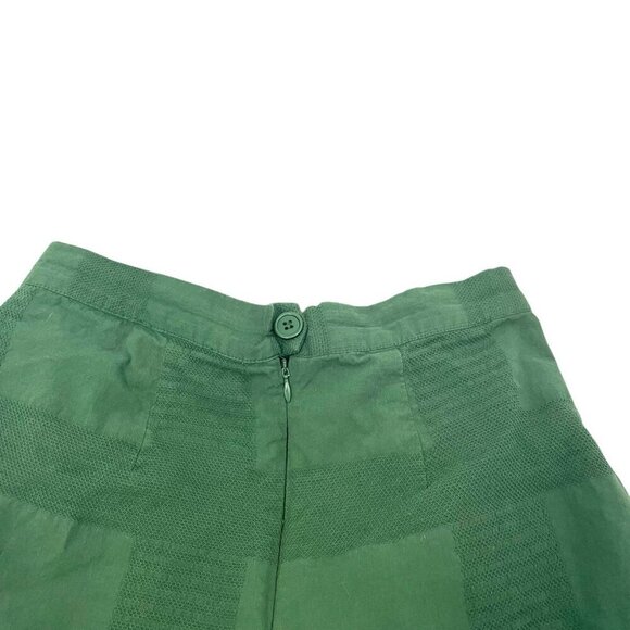Anthropologie Pleated High Waist Shorts Corey Lynn Calter Green size Medium - Picture 3 of 7